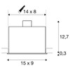 SLV Ceiling Build-In Spotlight Kadux 2 Downlight, 2 x GU10/230