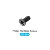 METALLIXITY Phillips Flat Head Screws (M2.5 x 6mm) 150Pcs, Carbon