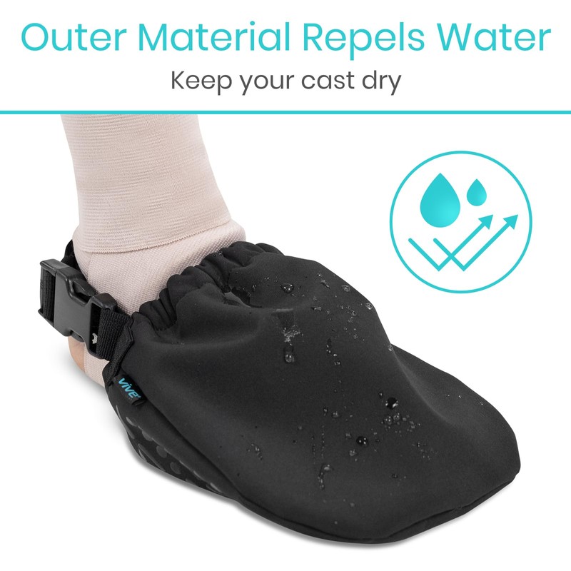 Vive Cast Sock Cover for Foot - Soft Toe Protector