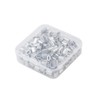 INCREWAY 200pcs M2 Aluminum Sleeves Clip Single Oval Hole Cable