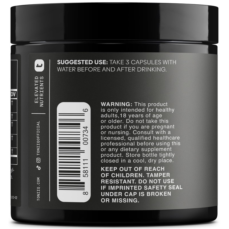 Toniiq Ease with DHM - Full Liver Support for a