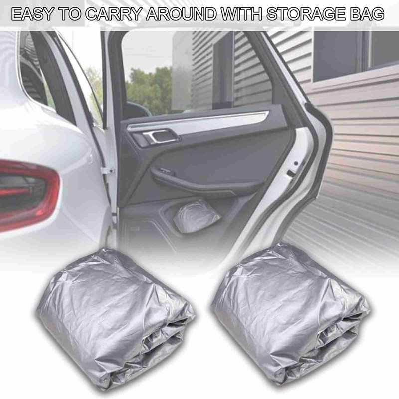Car Cover Full Sedan Covers with Reflective Strip Sunscreen Protection