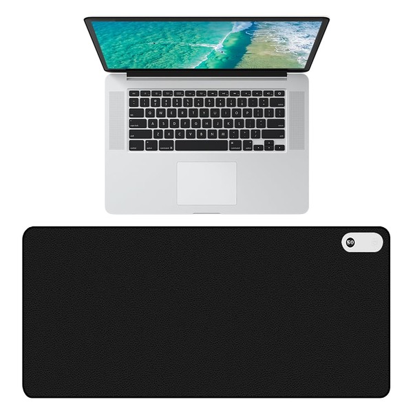 LUFEIS Heated Desk Mat, 80 x 33 cm Heated Mouse