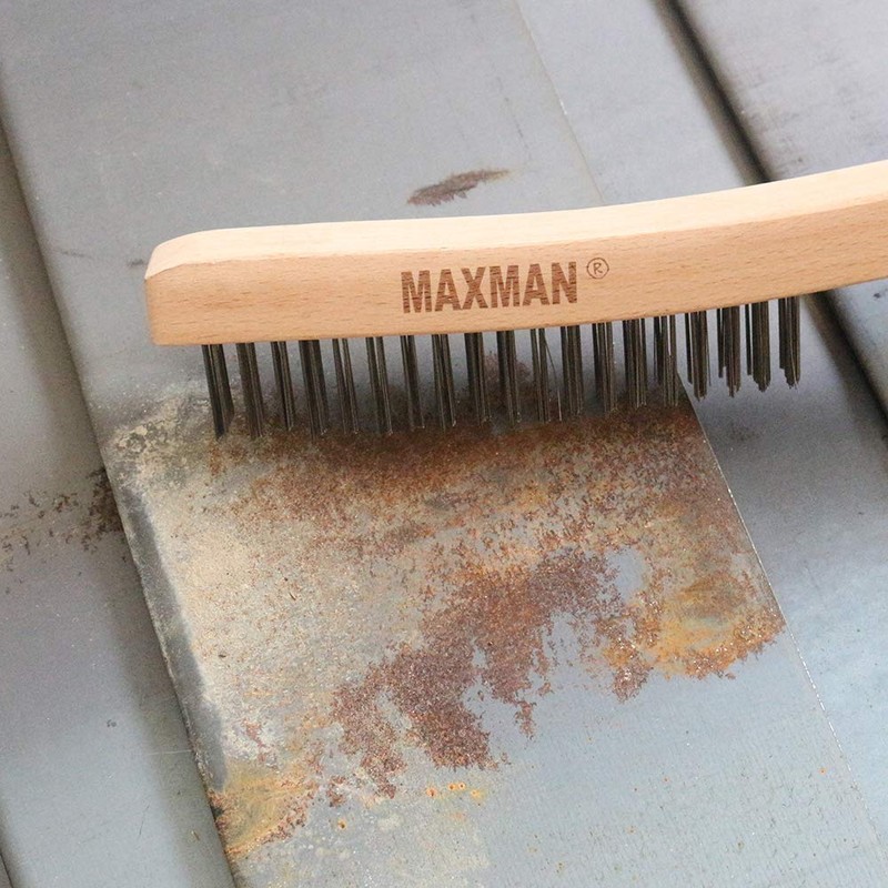 MAXMAN Wire Brush, Heavy Duty Stainless Steel Wire Brushes for