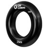GM CLIMBING Black Small Rappel Ring 25kN for Rock Climbing