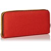 SWANKYSWANS Womens Riley Nylon Zip Around Wallet Orange
