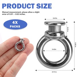 4 Pcs Boat Fender Bumper Hanging Holder Locks, Boat Bumper Clips Boat Fender Eye Stainless Steel Boat Fender Hangers Boat Fender Clips Bumper Clips, Silver