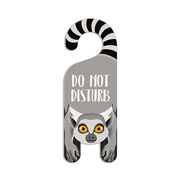 GRAPHICS & MORE Ring Tailed Lemur Do Not Disturb Plastic