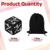 sourcing map 12Pcs Magic Dice Counters, Acrylic D6 Life Token