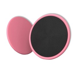 Dual Sided Gliding Discs,Exercise Gliding Discs Dual Sided Pilates Sliding Discs Twist Exercise Disc Abdominal Exercise Equipment for Abdominal,Home Exercises to Strengthen Core,Glutes,Abdomen(Pink)