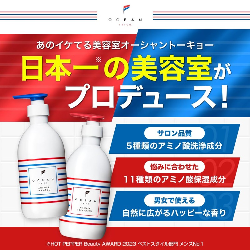 Ocean Trico Anser Shampoo, 13.5 fl oz (400 ml)
