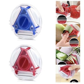 Kitchen 3 IN 1 Kitchen Gadget Peeler, Switch Blades Conveniently. (Only In Red!)