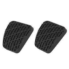 X AUTOHAUX Car Auto Vehicle Rubber Black Brake Clutch Pedal Pad Cover 2pcs
