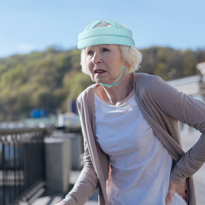 Soft Safety Helmet for Elderly Fall Prevention, Lightweight Protective Headgear