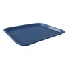 Miamex 3 x Blue Rectangular Plastic Fast Food Canteen Breakfast