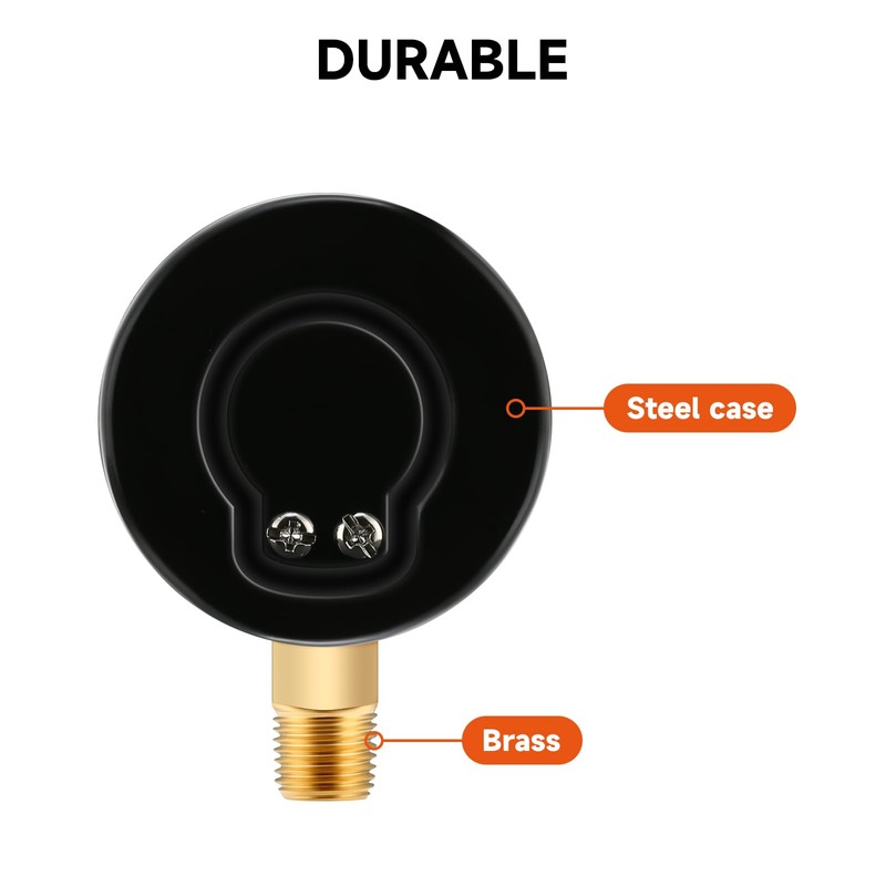 Roastove Low and High Pressure Gauges for Acetylene Regulator 0-30