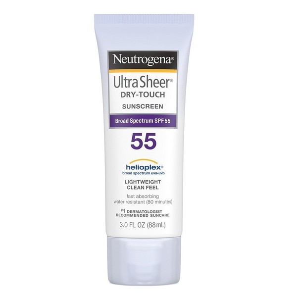 Neutrogena Ultra Sheer Dry-Touch Sunscreen SPF 55 3 oz (Pack of 4)