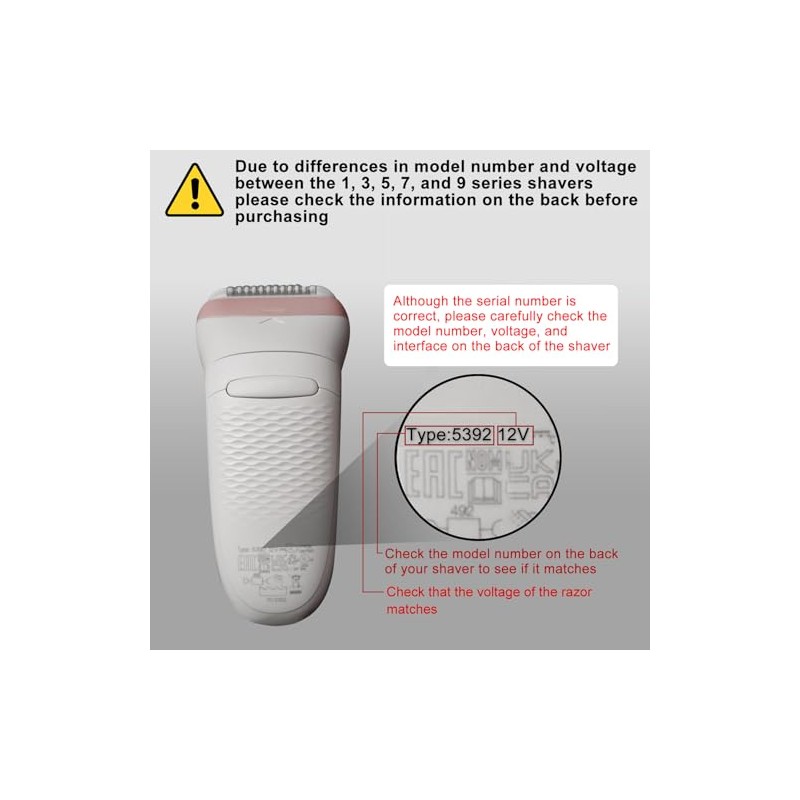 Newding 12V Shaver Charger Compatible with Braun Series 9 7