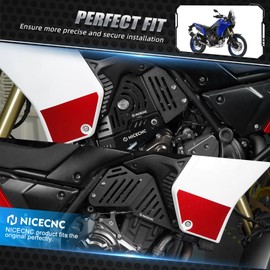 NICECNC Side Fairing Guards Side Deflector Protection Cover Compatible with Yamaha Tenere 700 /XTZ700 2019 2020 2021 2022 2023 2024, Tenere 700 Rally Edition 2020 2021 2022 2023 2024, Black