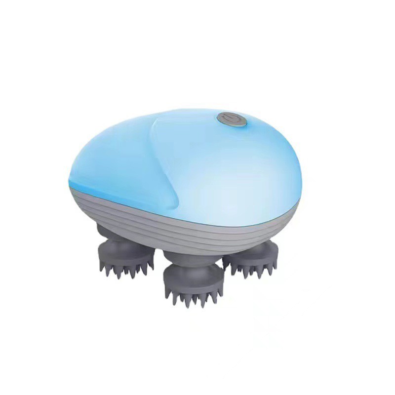 Electric Scalp Massager Cordless Head Massager with 4 Kneading Heads