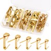 150 Pcs Wall Hanging Hooks Gypsum Board Hooks with Nails