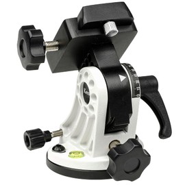 Kenko Astronomical Telescope Accessory, Micromotion Head for Sky Memo S/SW/T, WH White, Aligata and Arimizo Standard, Adjustment Angle 0~70°, with Level, 492284