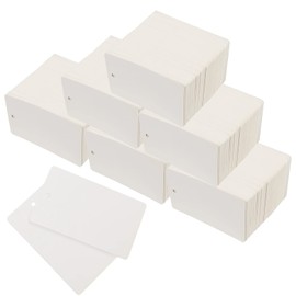 NINGWAAN 2400 PCS 1.7 x 2.9 Inch White Merchandise Tags, Unstrung Price Tags Paper Gift Tags with Hole, Blank Label Hang Tags for Pricing, Tagging, Jewelry Clothing Sale Supplies