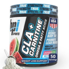 BPI Sports CLA Carnitine Powder Watermelon Flavor 50 Servings / BPI 스포츠 CLA 카르니틴 파우더 수박맛 50회분