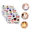 Baluue 6sheets Graduation Theme Temporary Stickers of Body Decals for