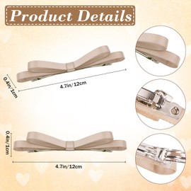 Amariver Hair Bows for Women 4Pack Hair Clips Barrettes Non Slip Bow Barrettes for Girls Fashion Hair Accessories for Women Girls