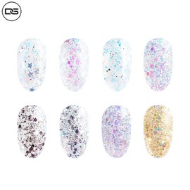 DGEL Aurora Queen Glitter Gel 9ml [Snow Ball Collection], Color:AQ.131 Flurry
