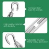 Jamiikury 3PCS M4 Hook & Hook Turnbuckle 304 Stainless Steel