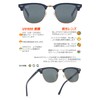 Berikin Sunglasses, Polarized Glass Lens, Classic, Salmont, Blow, Unisex, UV