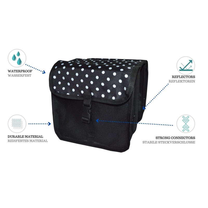 Beluko bike bag, children saddle bag, luggage carrier double 2