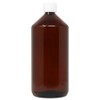 DistrEbution Empty Bottle Laboratory Bottle 1000 ml Brown with Lid