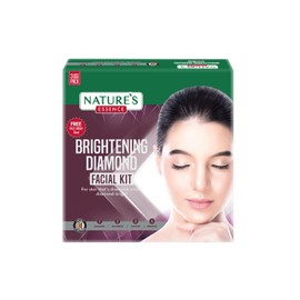 Nature's Essence Brightening Diamond Facial Kit 3 Use, White, 75 gm, Diamond, 5 count