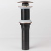 Oil Rubbed Bronze Detachable Basket Pop Up Sink Drain, Vanity