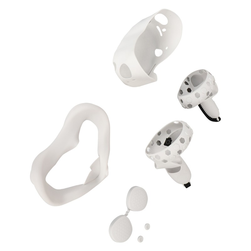 5 in 1 Silicone Cover Set for Quest 2 Includes