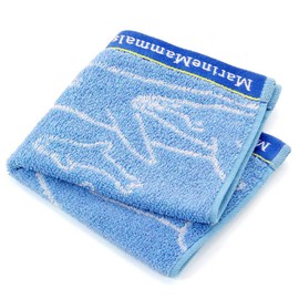 karora-ta Washcloth uxossyutaoru Sea Mammals Blue 981818 