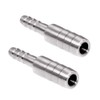 Beduan Stainless Steel Reducing Splicer Mender, 3/8" to 5/16" Barb