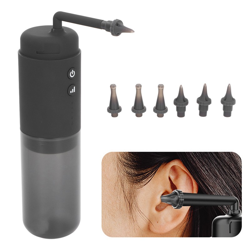Electric Ear Cleaner with 2 Types Nozzles 3 Modes Auto
