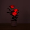 Solar Decorative Light Pot LED Simulation Flower Lights Outdoor for