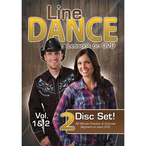 Line Dance Lessons on DVD Vol 1 & 2 - Learn 20 Line Dances, Plus two 30 Minute Bonus Workouts! Instruction & Exercise in a Two Disc Set