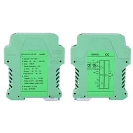 Current Signal Isolator Transmitter, DC 24V DC Detect Signal Conditioner Transmitter 4-20mA PLC Current Signal Isolator Transmitter for Accurate Signal Conversion Industrial (One in One, 4-20mA