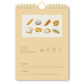 Gakken StaFul 2026 Calendar Annas Wall Hanging, Embroidered M18021, Starts from January 2026