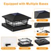 Kipeini Solar Post Cap Lights Outdoor 8Pack [LED Bulb, 2