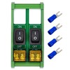 DIN Rail Mount Rocker Switch Module, 10Amp 250VAC/50VDC (2 Channel)