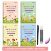 4pcs/pack Reusable Handwriting Practice Copybook Set Improve Writing Skills with