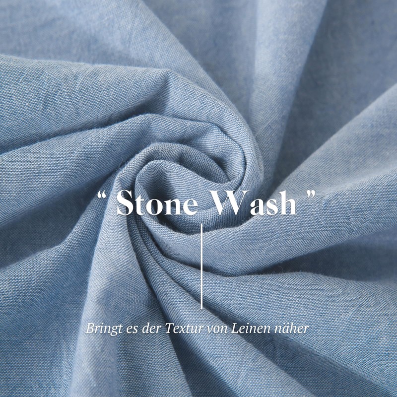 Mildly Pillowcases, 80 x 80 cm, Cotton, Haiya Blue