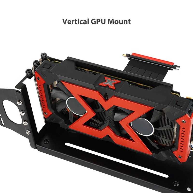 VBESTLIFE Vertical GPU Mount, Vertical Graphics Card Holder with ARGB